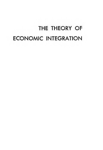 The Theory of Economic Integration