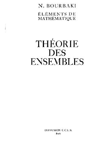 Théorie des ensembles