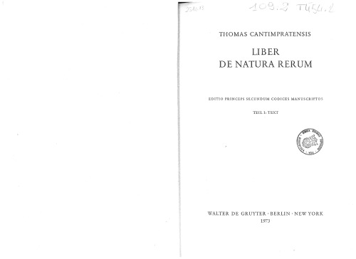 Liber de Natura Rerum