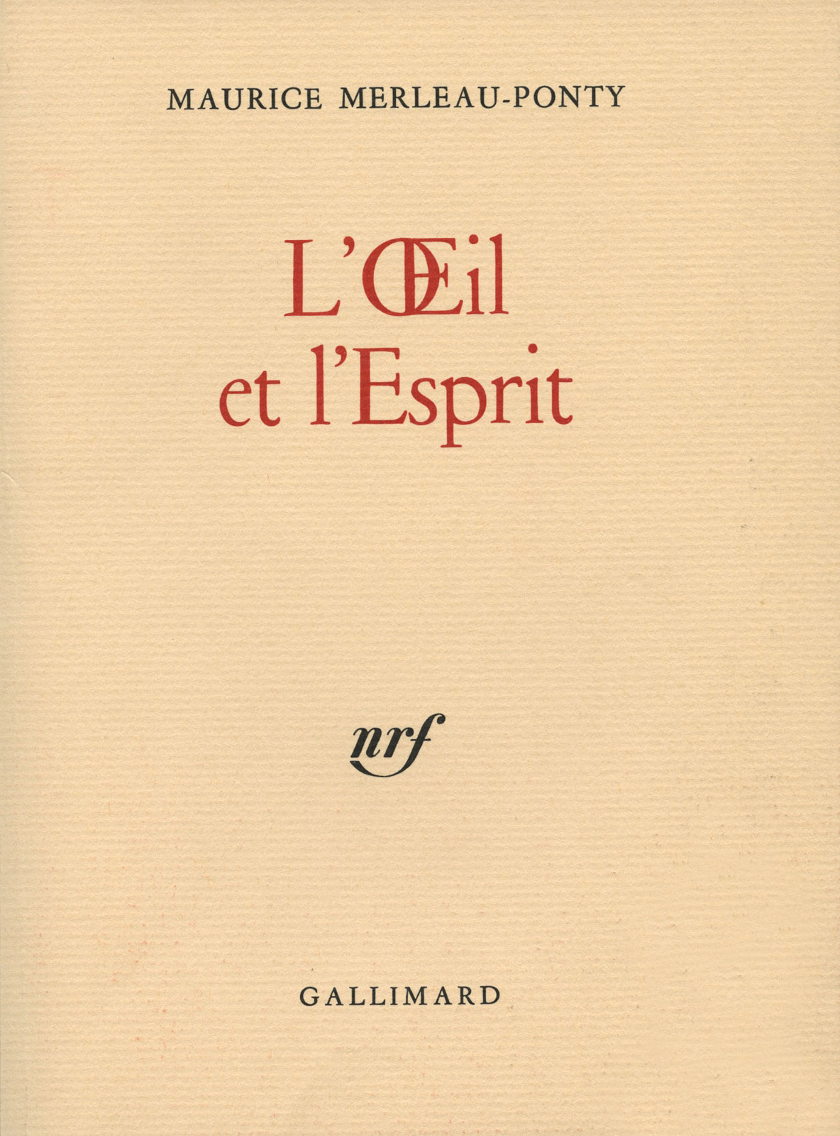 L'Œil et l'Esprit