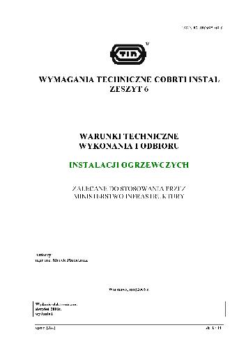 Instalacji Ogrzewczych