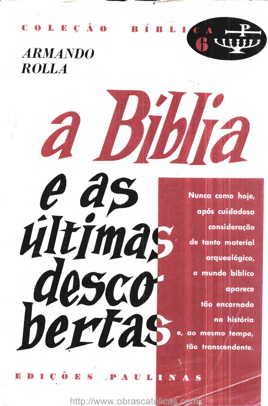 A BIBLIA  E AS ULTIMAS DESCOBERTAS