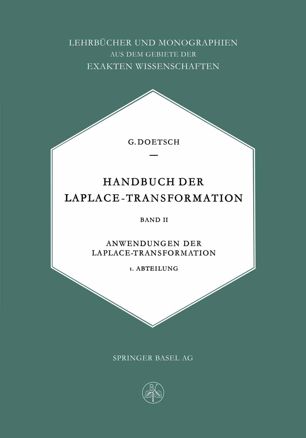 Handbuch der Laplace-Transformation: Band II. Anwendungen der Laplace-Transformation