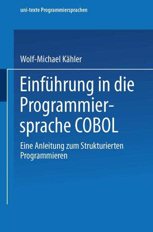 Einführung in die Programmiersprache COBOL