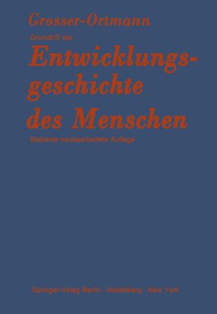 Grundriß der Entwicklungsgeschichte des Menschen