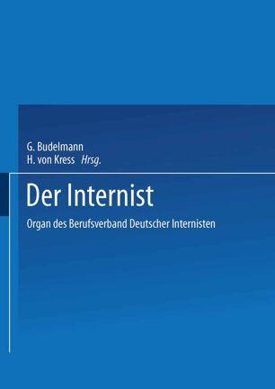 Der Internist: Organ des Berufsverbandes Deutscher Internisten