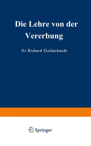 Die Lehre von der Vererbung