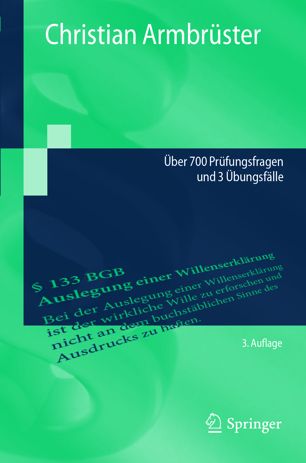 Examinatorium BGB AT über 700 Prüfungsfragen und 3 Übungsfälle