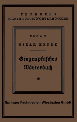 Geographisches Wörterbuch