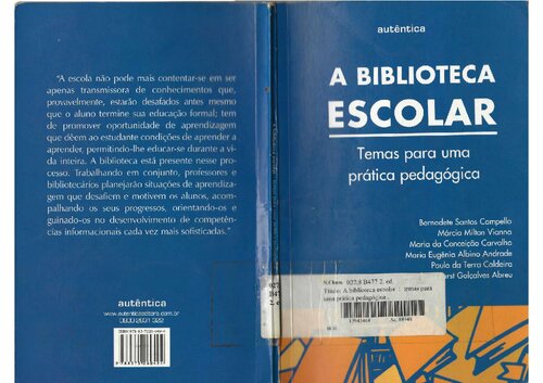 A biblioteca escolar : temas para uma prática pedagógica