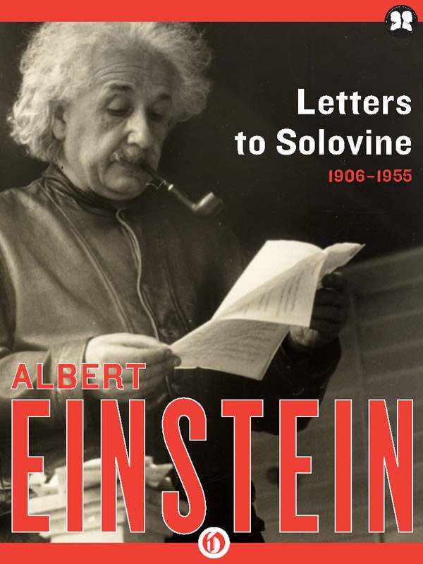 Letters to Solovine 1906-1955