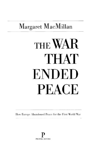 The War That Ended Peace