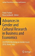 Advances in Gender and Cultural Research in Business and Economics