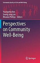 Perspectives on Community Well-Being