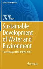 Sustainable Development of Water and Environment : proceedings of the ICSDWE 2019