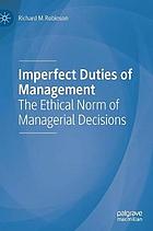 Imperfect Duties of Management