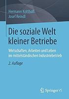 Die Soziale Welt Kleiner Betriebe