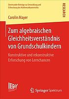 Zum Algebraischen Gleichheitsverst�ndnis Von Grundschulkindern