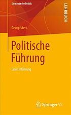 Politische Führung : Eine Einführung.