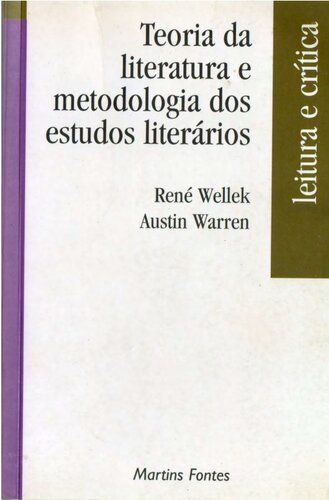 Teoria da Literatura e Metodologia dos Estudos Literários