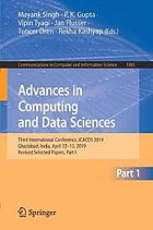 Advances in Computing and Data Sciences : Third International Conference, ICACDS 2019, Ghaziabad, India, April 12-13, 2019, Revised Selected Papers, Part II