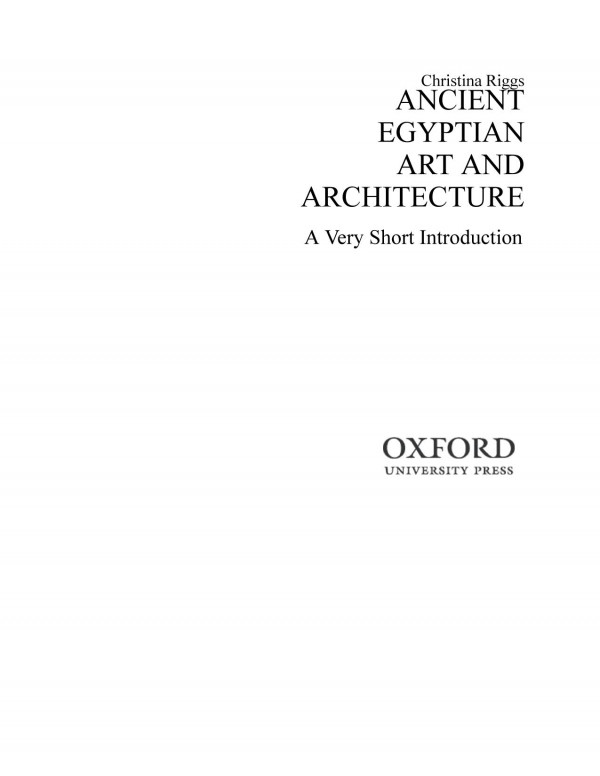 Ancient Egyptian Art and Architecture