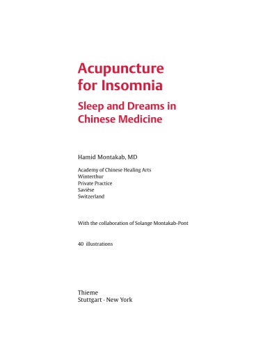 Acupuncture for Insomnia