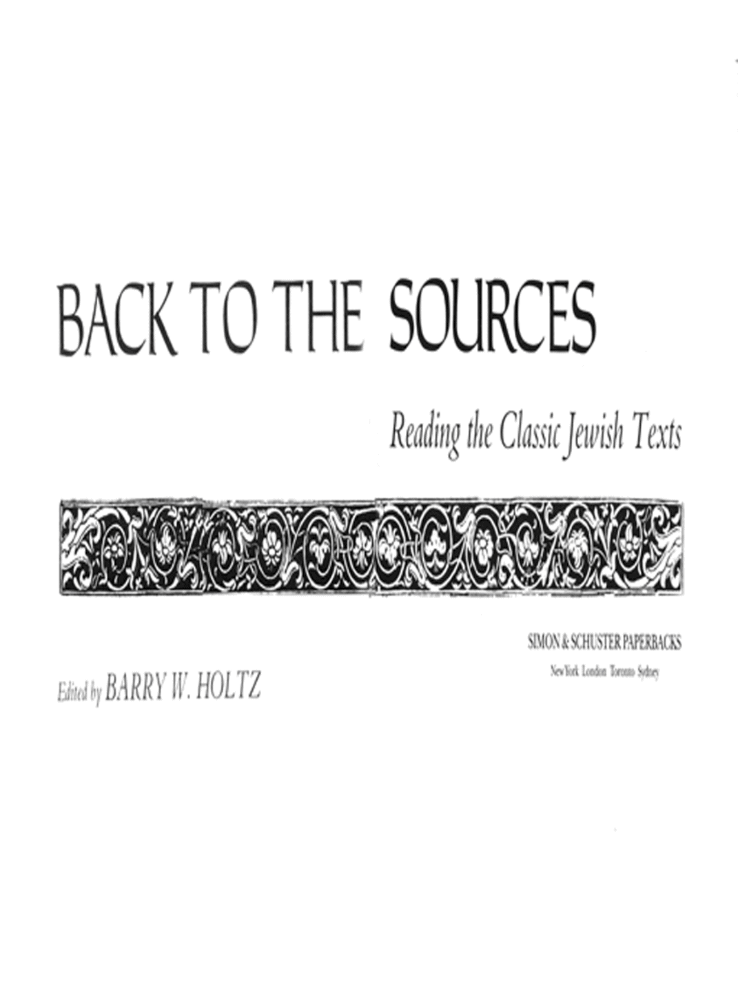 Back To The Sources