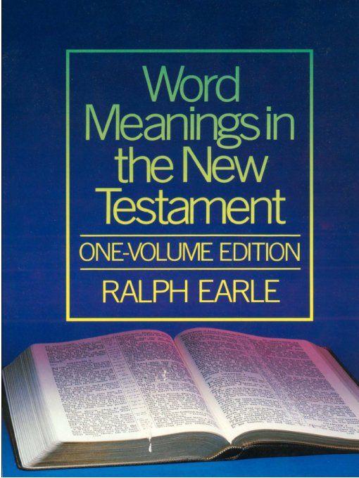 Word Meanings in the New Testament, One-Volume Edition (6 Vols)