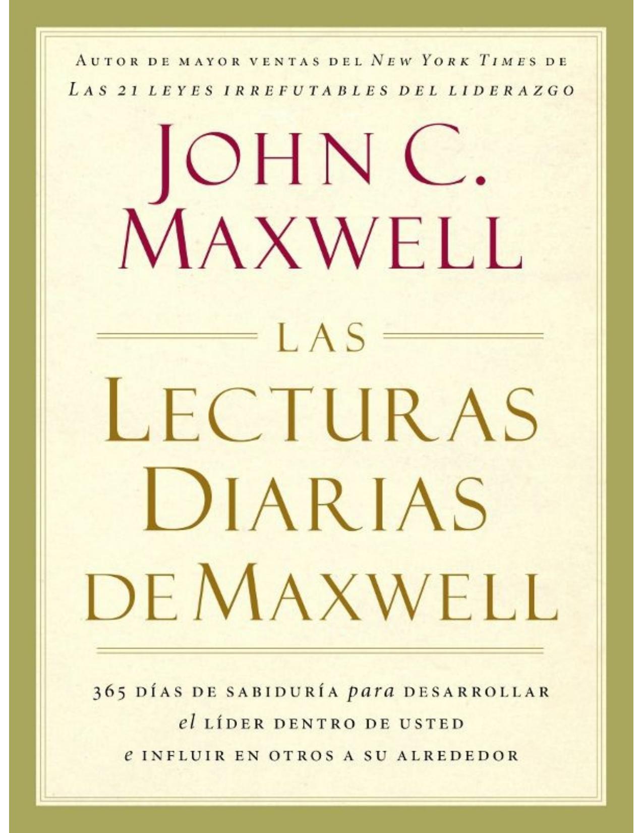 Las lecturas diarias de Maxwell (Spanish Edition)