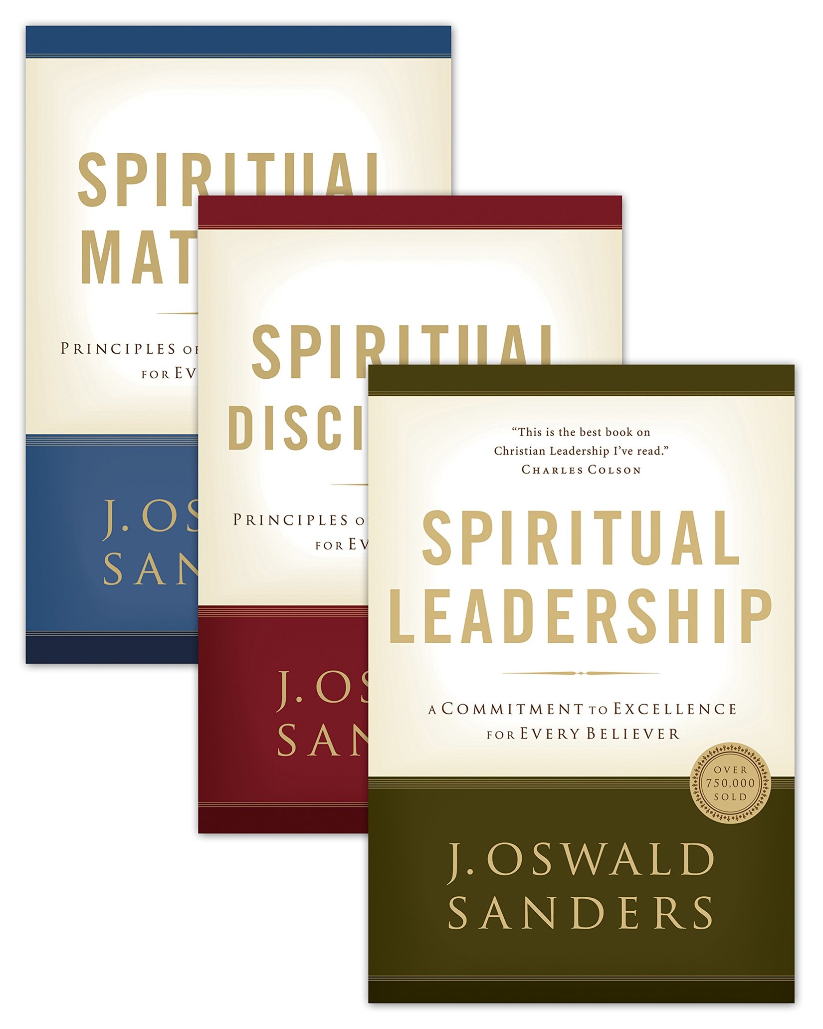 Spiritual Leadership, Spiritual Discipleship, Spiritual Maturity Set of 3 Sanders Books