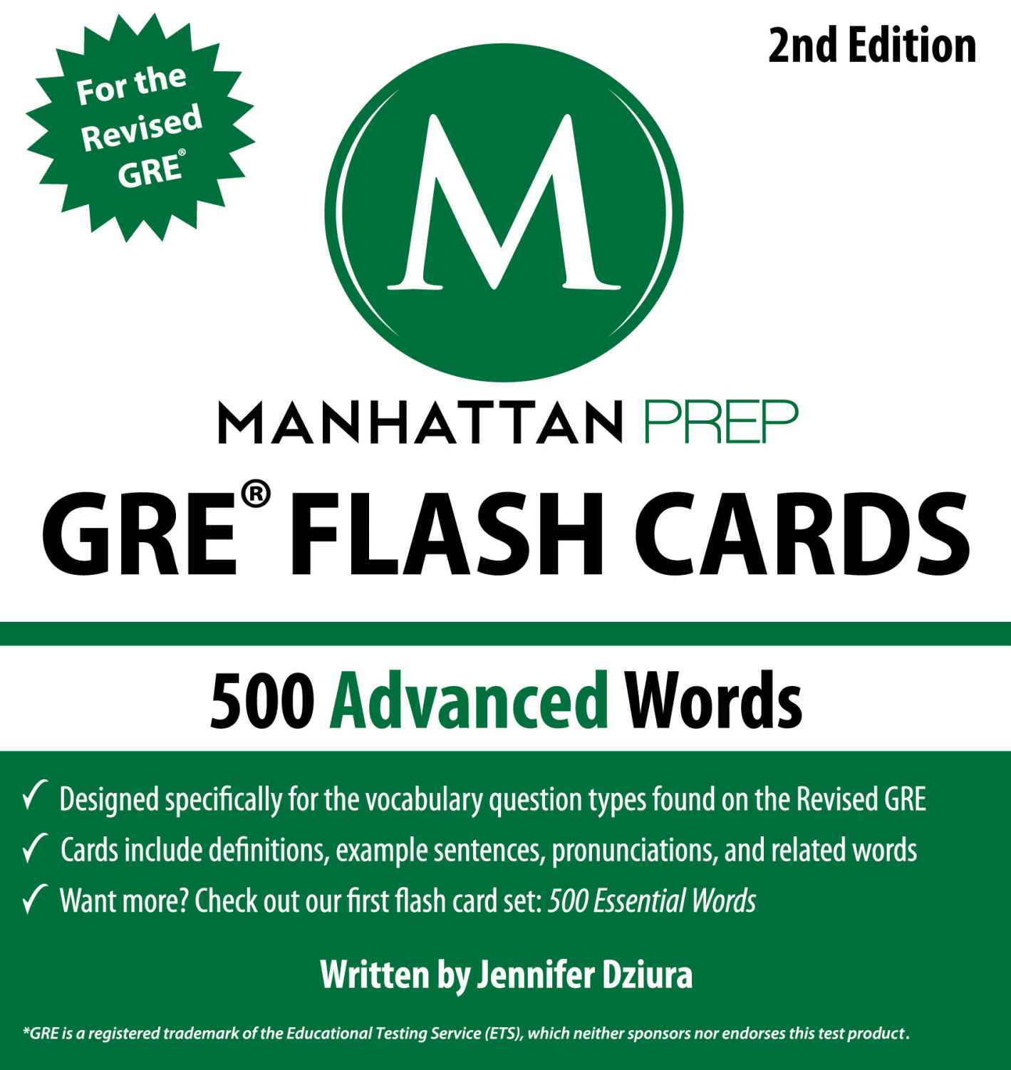 500 Advanced Words: GRE Vocabulary Flash Cards, 2nd Edition (Manhattan Prep GRE Vocabulary Flash Cards)