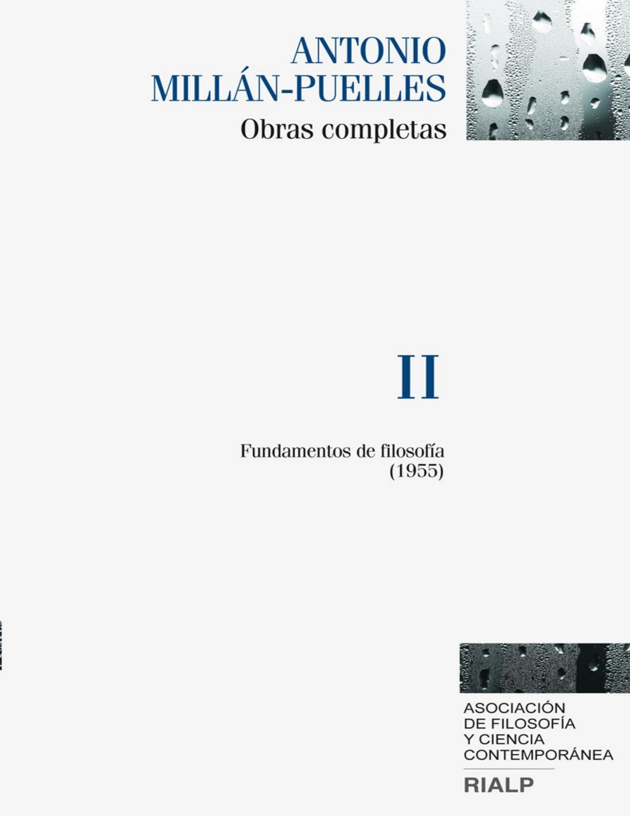 Obras completas de Millán-Puelles II (Spanish Edition)