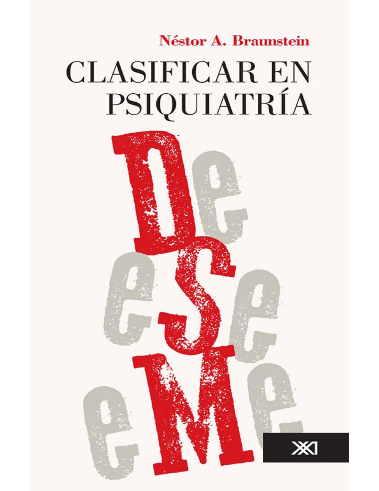 Clasificar en psiquiatría (Spanish Edition)