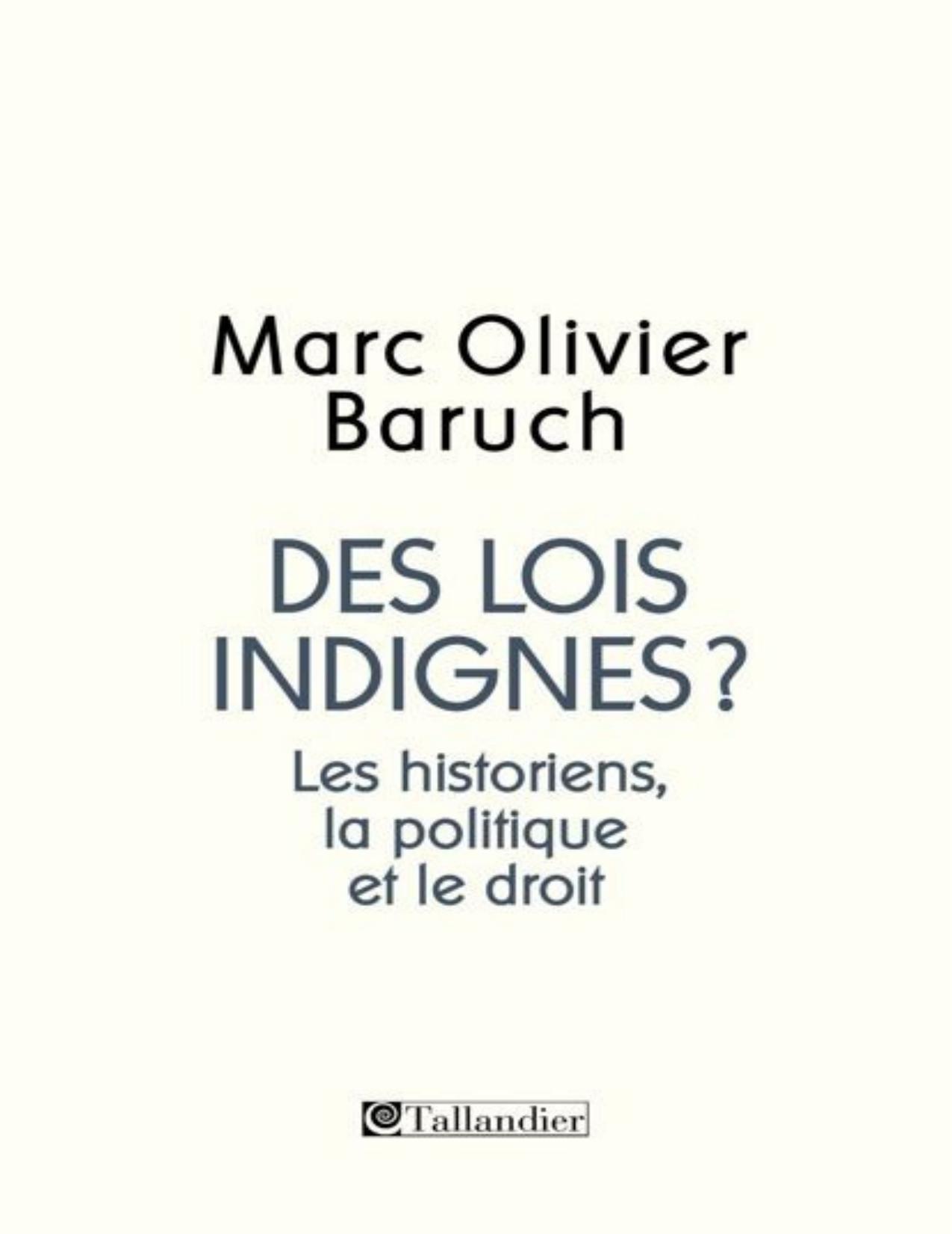 Des lois indignes?: Les historiens, la politique et le droit (French Edition)