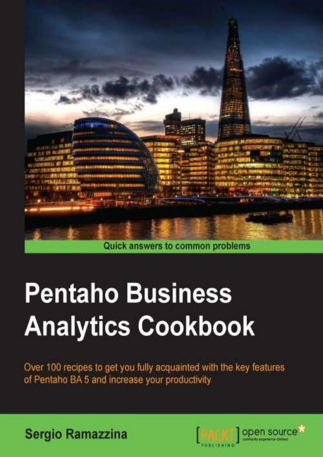 Pentaho Business Analytics Cookbook