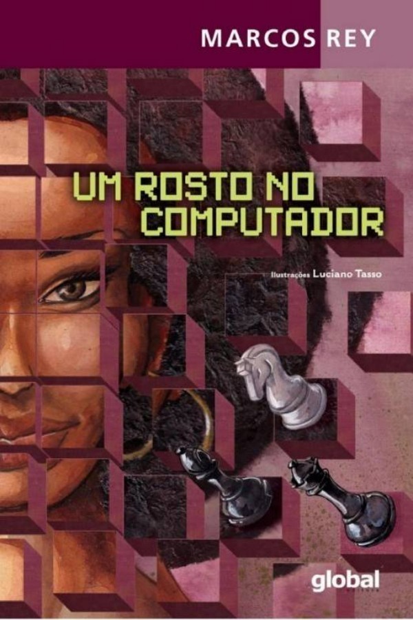 Um rosto no computador