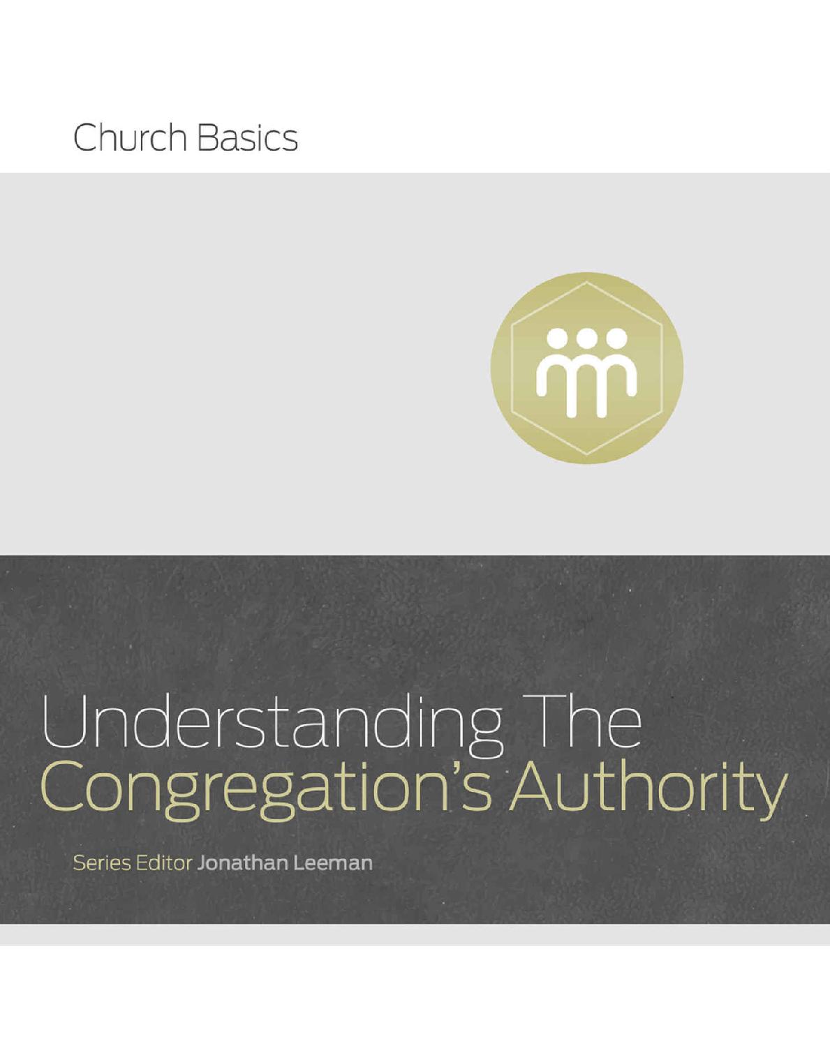 Understanding the Congregation's Authority