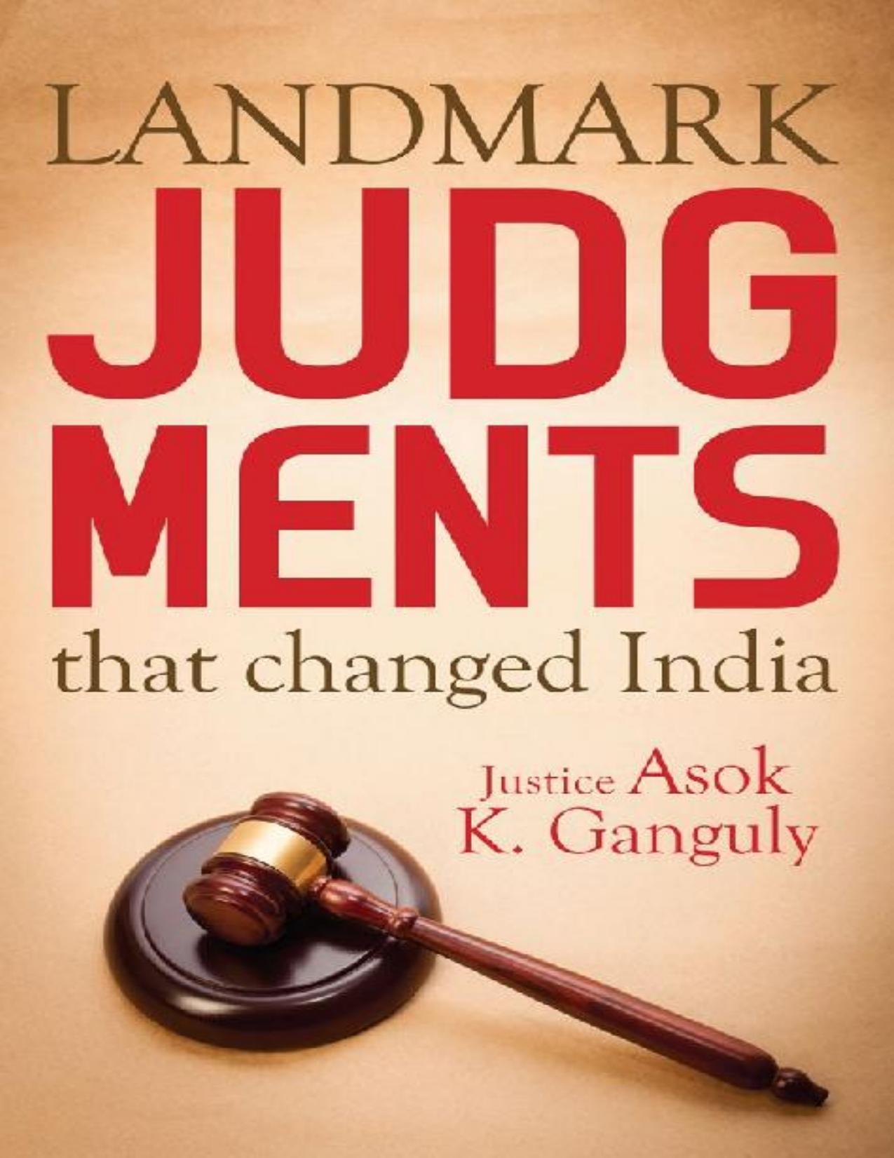 Landmark Judgments That Changed India