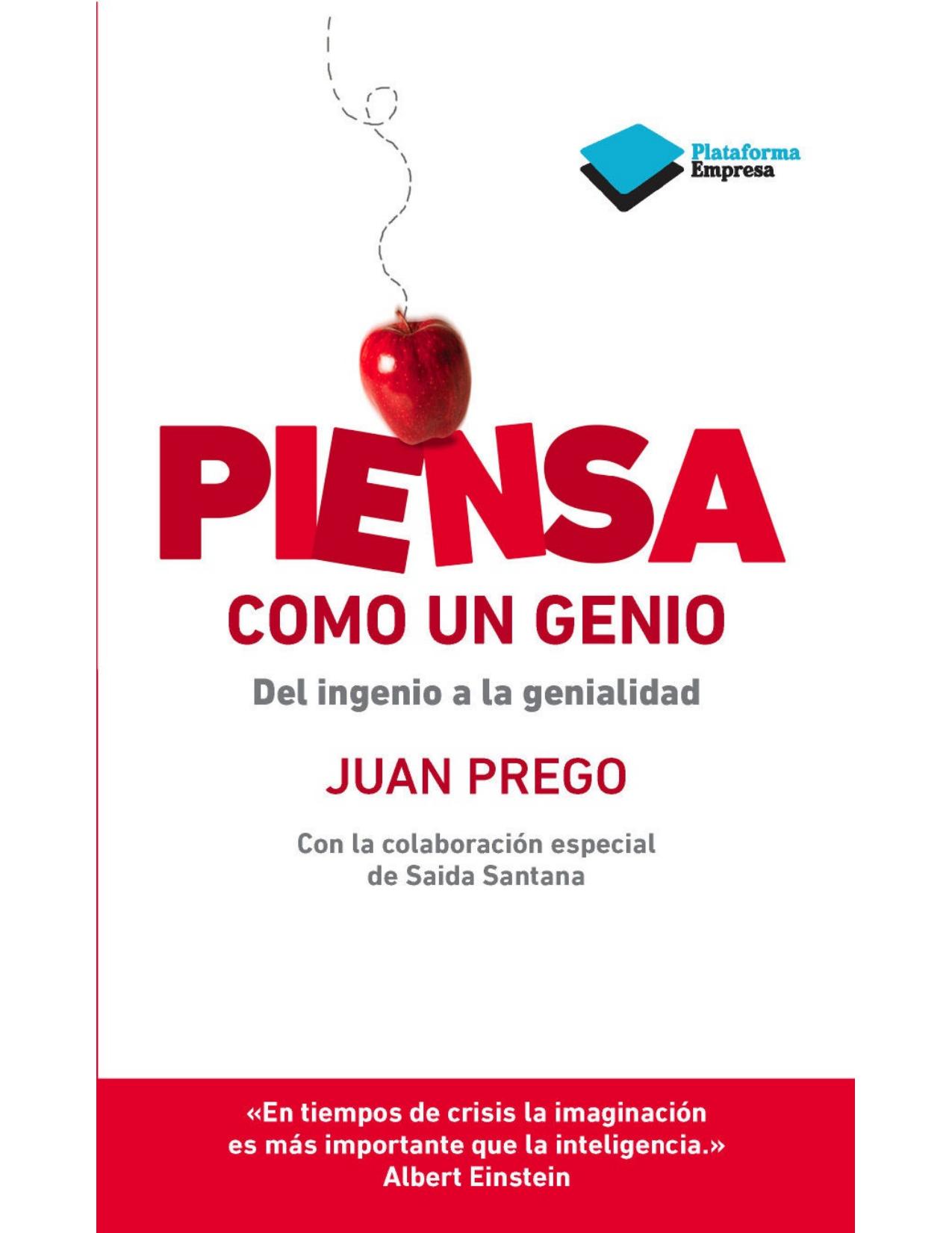 Piensa como un genio (Empresa) (Spanish Edition)