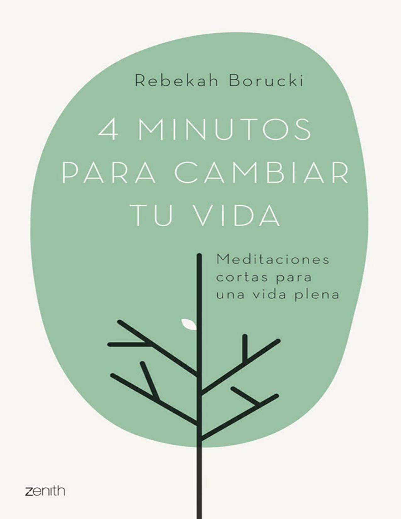 4 minutos para cambiar tu vida: Meditaciones cortas para una vida plena (Spanish Edition)