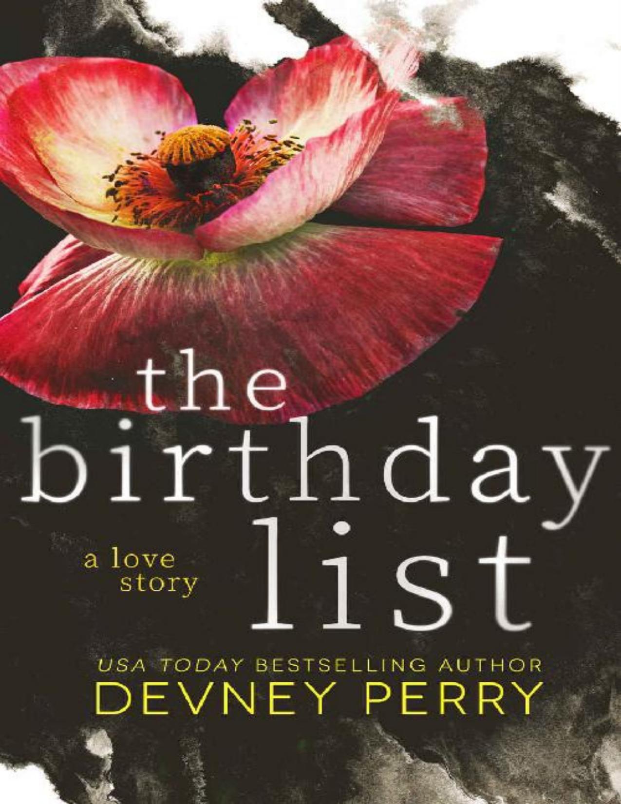 The Birthday List (Maysen Jar)