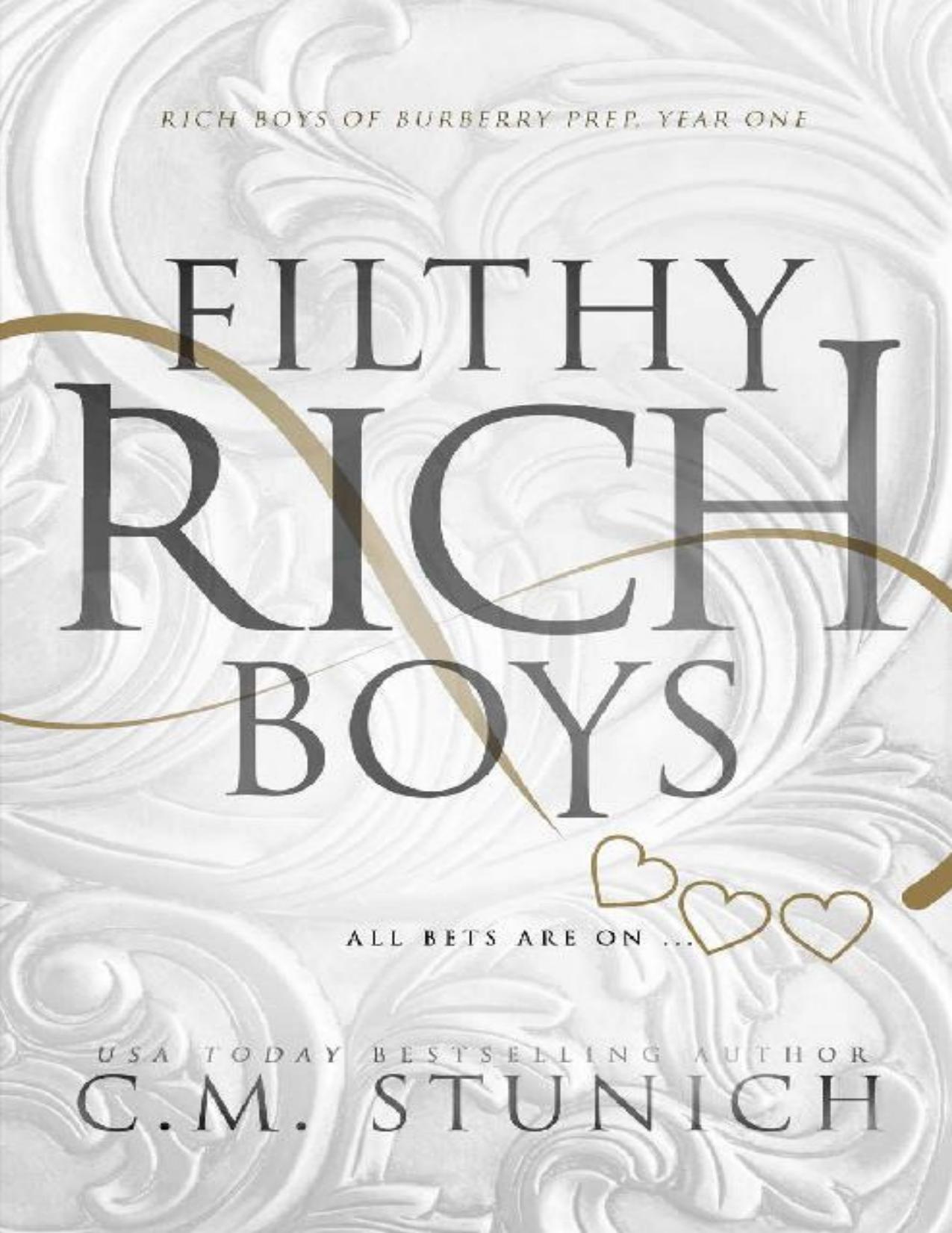 Filthy Rich Boys: A Reverse Harem High School Bully Romance (Rich Boys of Burberry Prep Book 1)