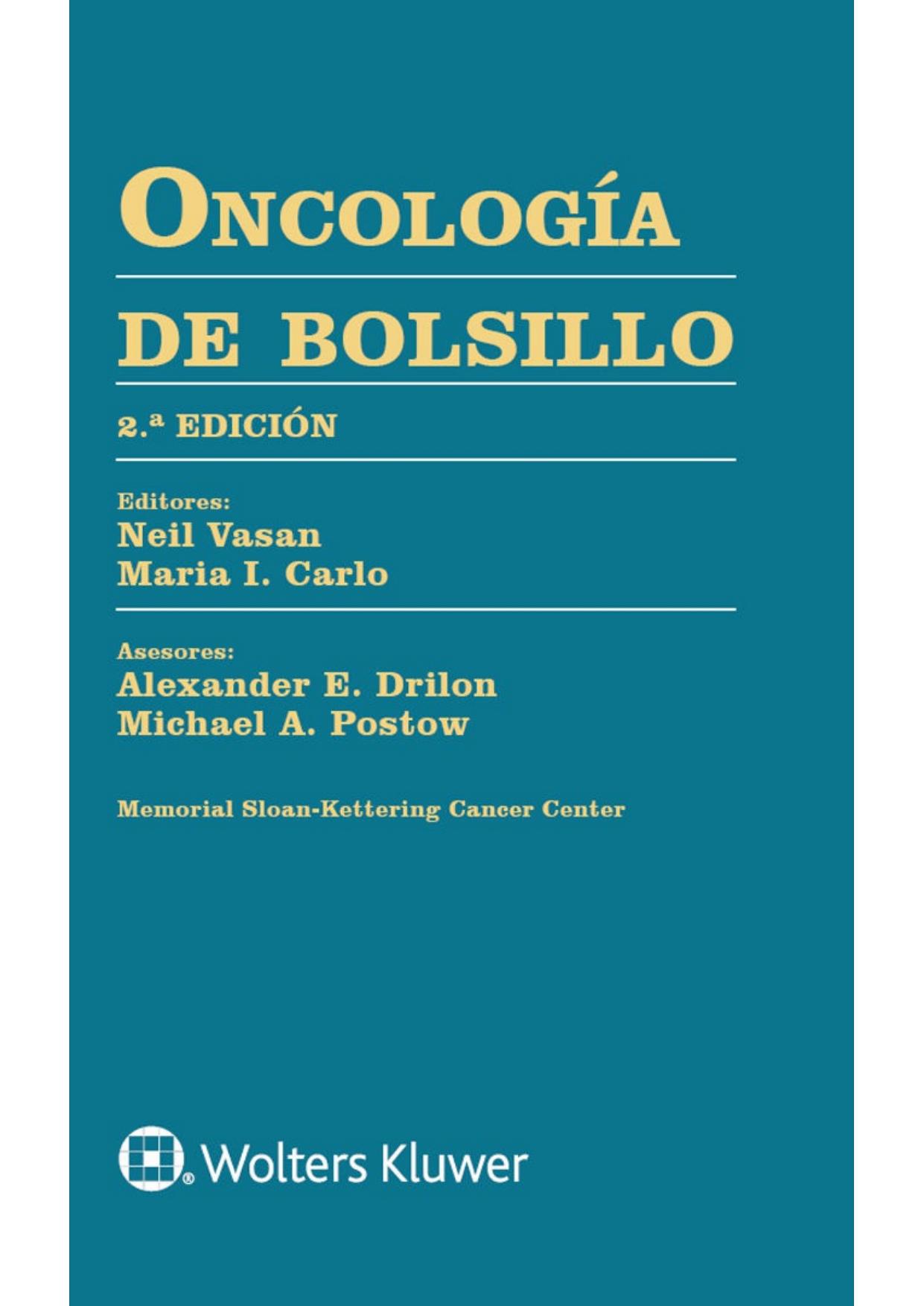 Oncología de bolsillo (Spanish Edition)