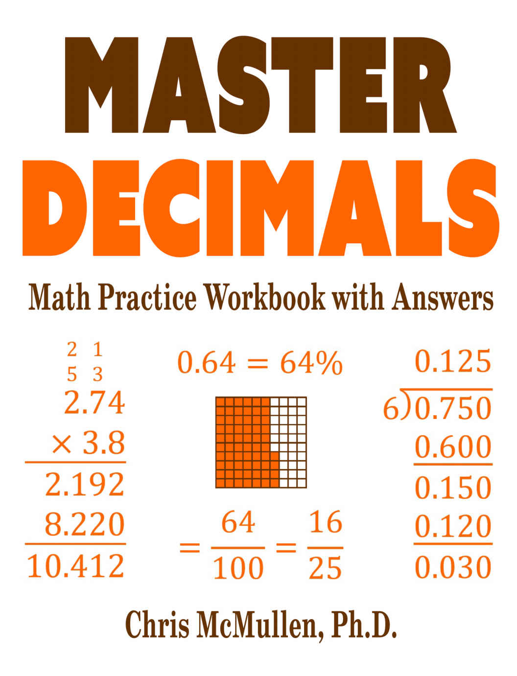 Master Decimals Math Practice Workbook with Answers