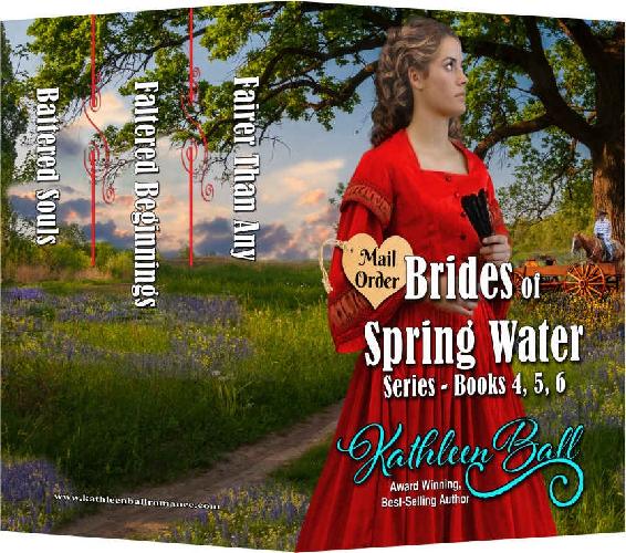 Mail Order Brides of Spring Water Series Books 4-6: Christian Historical Western Romance