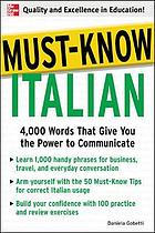 Must-know Italian 4,000 words that give you the power to communicate