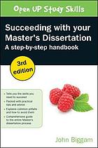 Succeeding with your master's dissertation : a step-by-step handbook