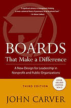 Boards That Make a Difference, 3rd Edition.