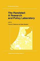 The Randstad: a research and policy laboratory